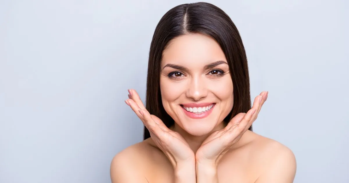 Happy woman after wrinkle relaxers treatment in Miami Lakes, FL